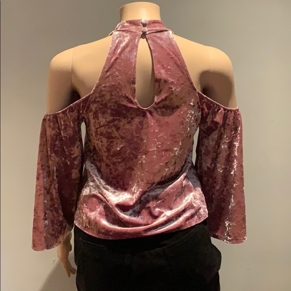 American Eagle crushed “velvet” shirt sz Small - Picture 3 of 8